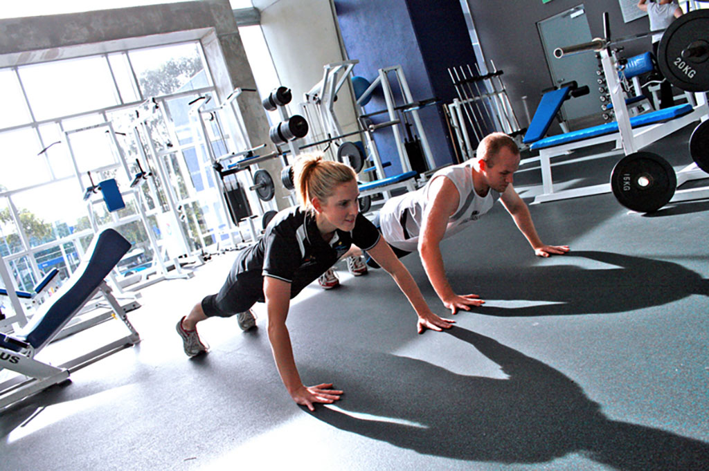 Personal Training at a Gym - Pushups